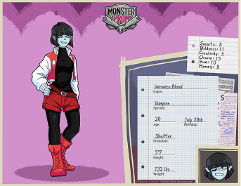 Competitive dating sim polaroid